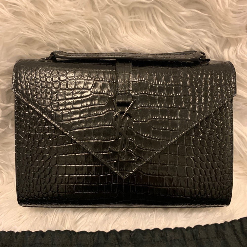Saint Laurent croc bag,Limited edition (Authentic) comes with its certificate